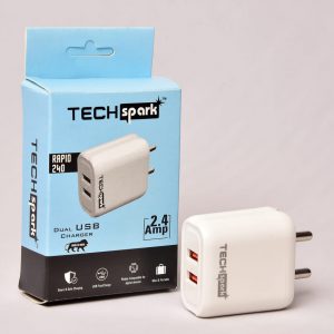2.4 AMP TRAVEL CHARGER WITH 2 USB