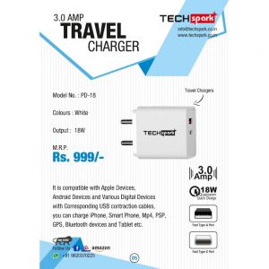 PD18 3A USB Travel Charger