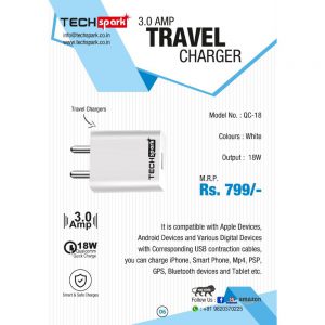 QC18 3A USB Travel Charger